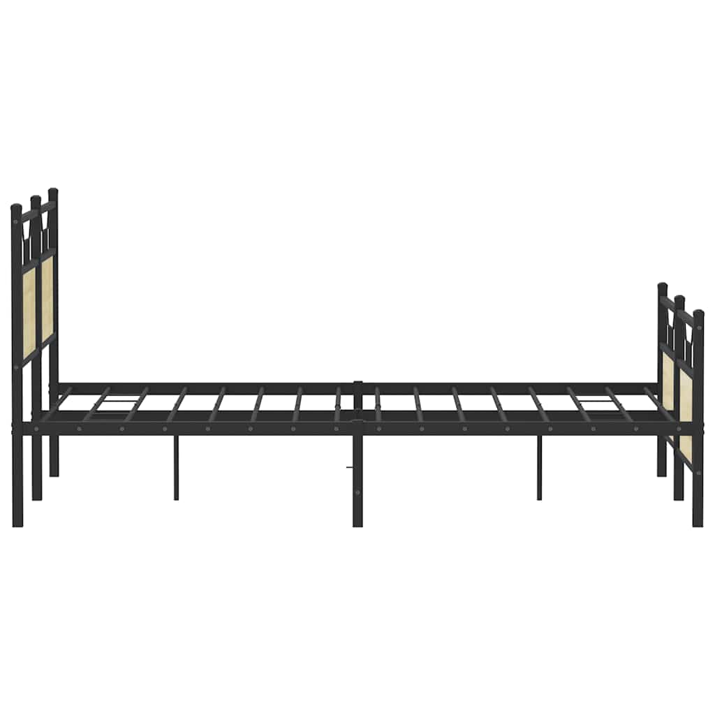Bed Frame without Mattress Sonoma Oak 140x190 cm Engineered Wood