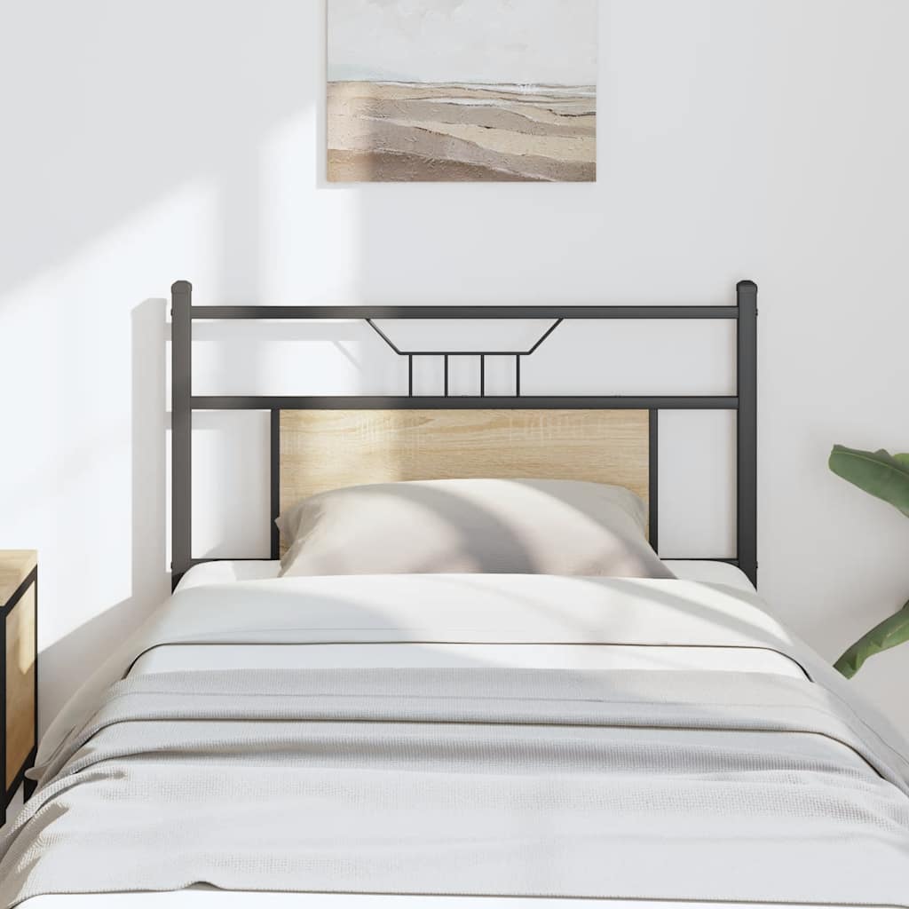 Replace Headboard Sonoma Oak 80 cm Engineered Wood and Steel