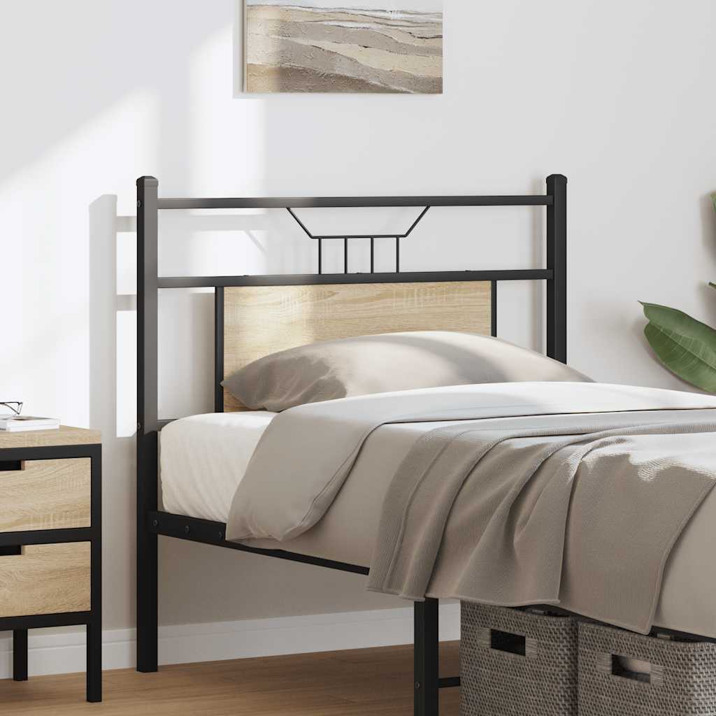 Replace Headboard Sonoma Oak 90 cm Engineered Wood and Steel