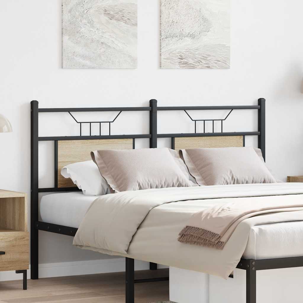 Replace Headboard Sonoma Oak 137 cm Engineered Wood and Steel