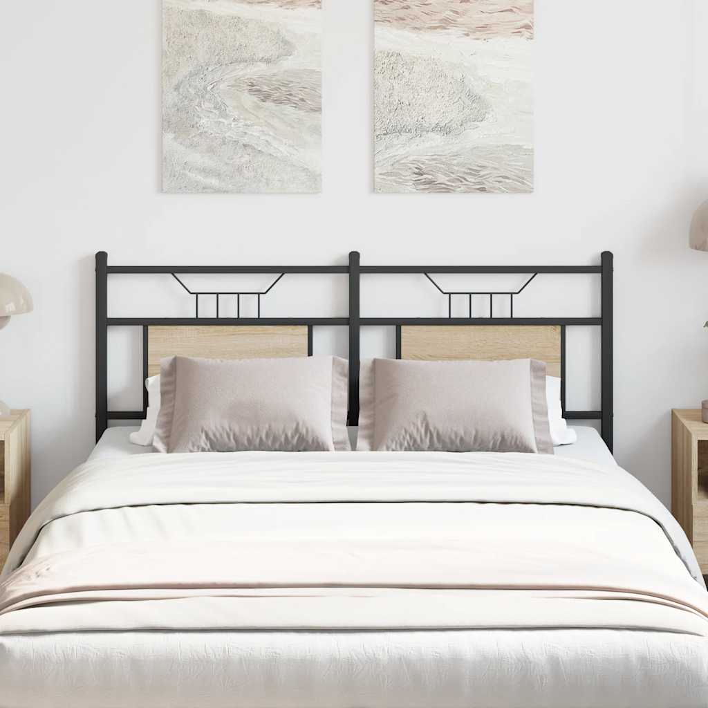 Replace Headboard Sonoma Oak 137 cm Engineered Wood and Steel