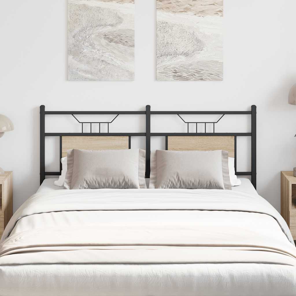 Replace Headboard Sonoma Oak 140 cm Engineered Wood and Steel