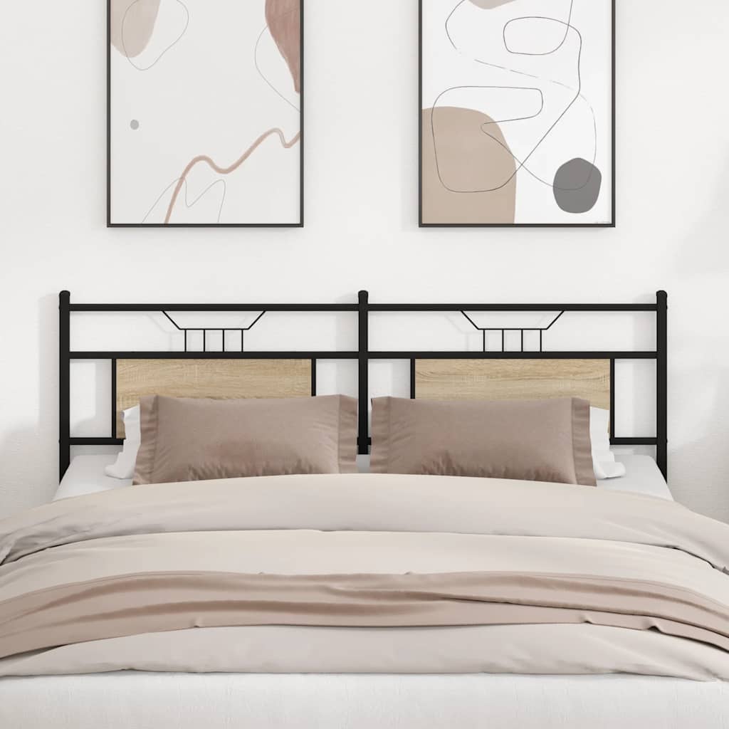 Replace Headboard Sonoma Oak 180 cm Engineered Wood and Steel