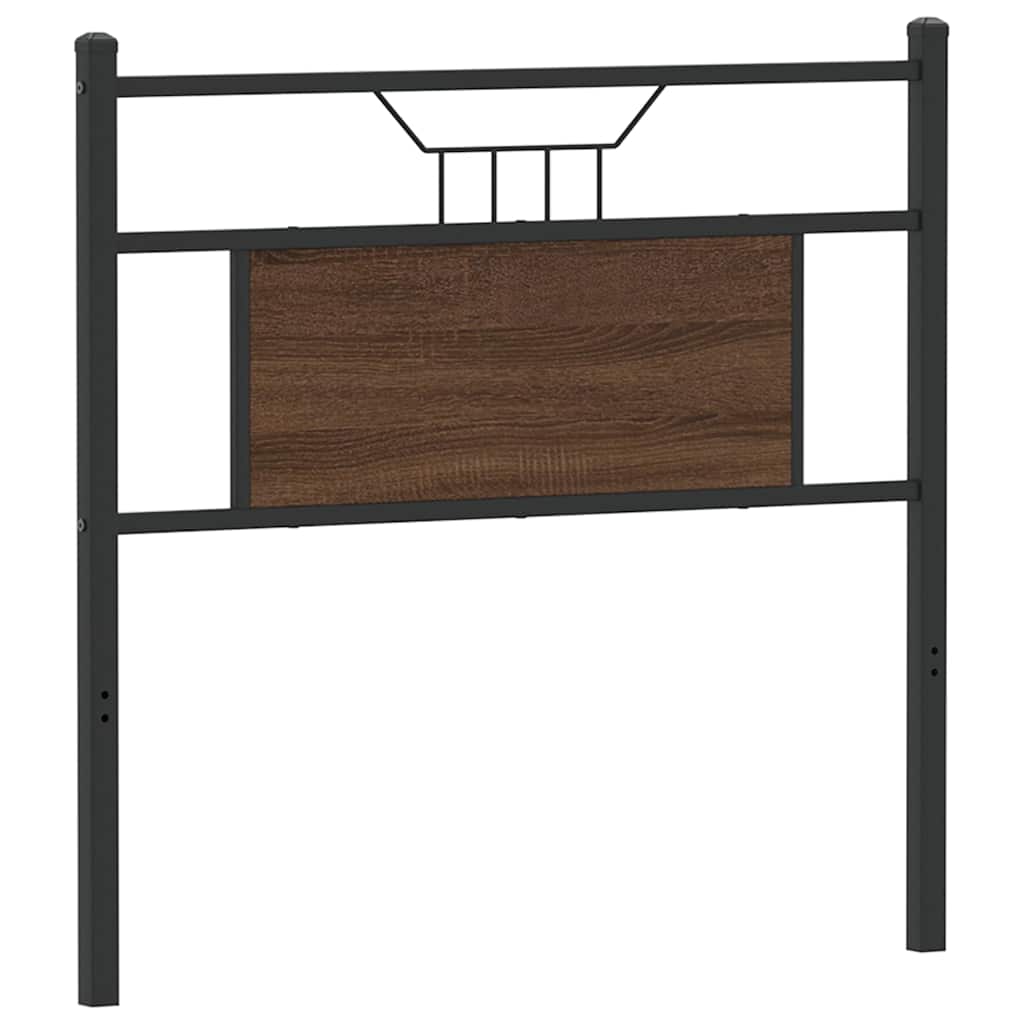 Replace Headboard Brown Oak 80 cm Engineered Wood and Steel