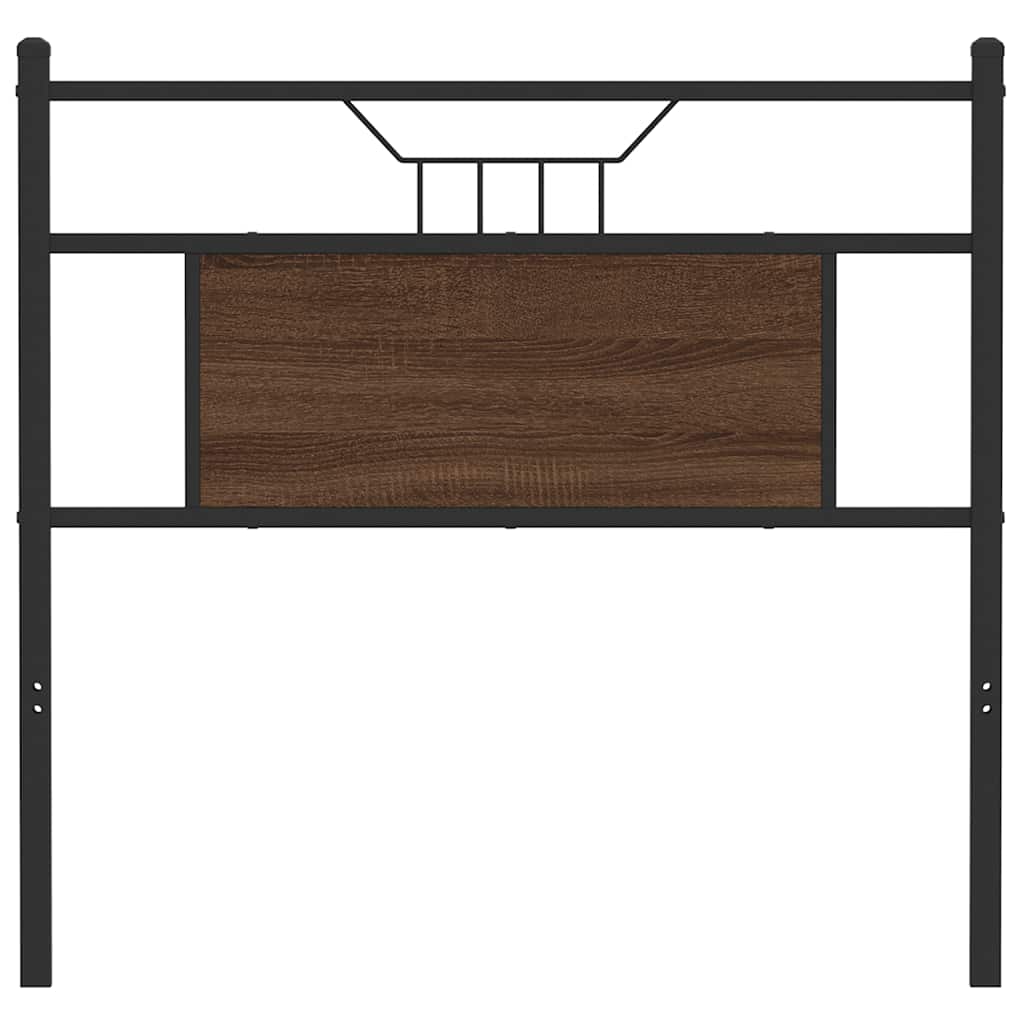 Replace Headboard Brown Oak 80 cm Engineered Wood and Steel
