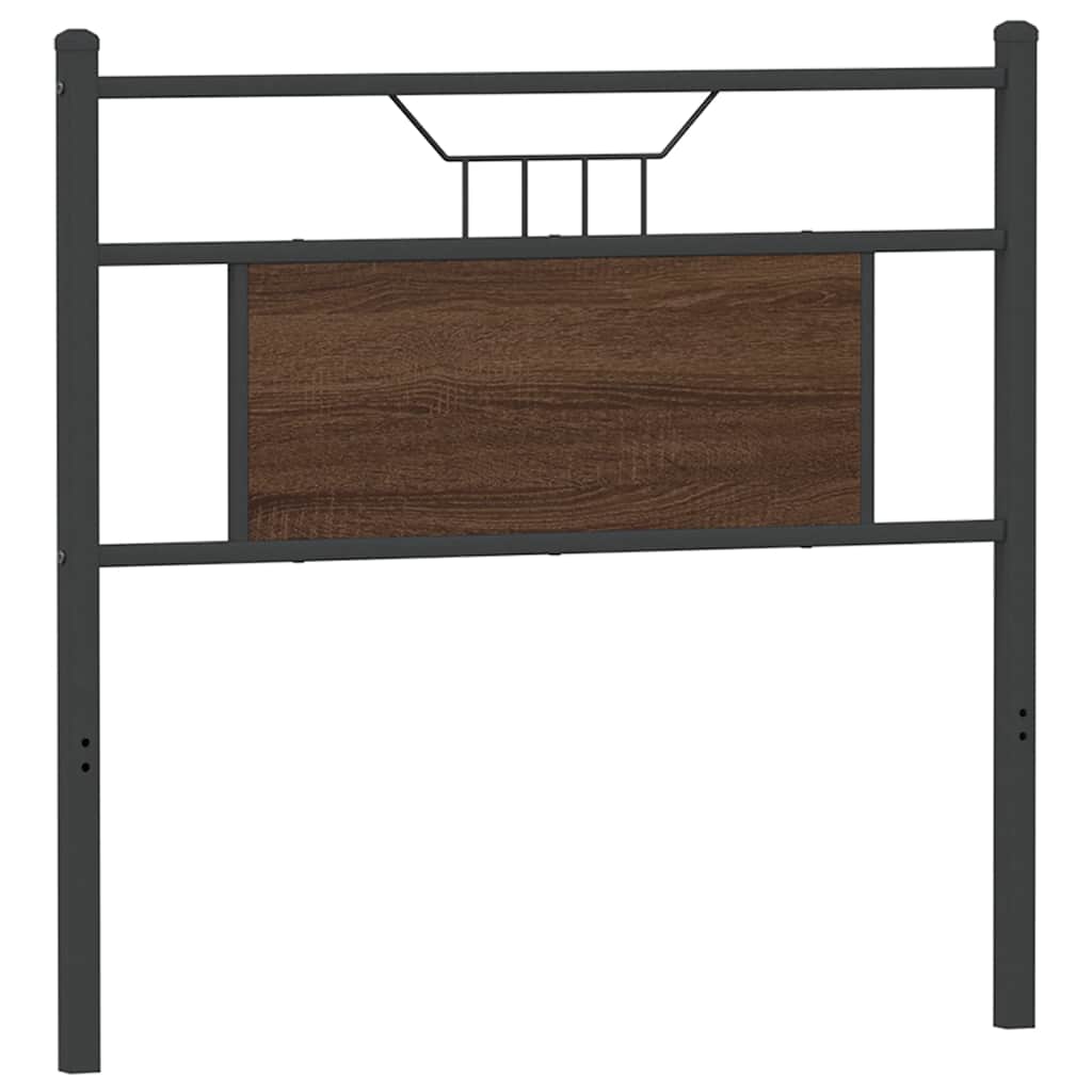 Replace Headboard Brown Oak 80 cm Engineered Wood and Steel