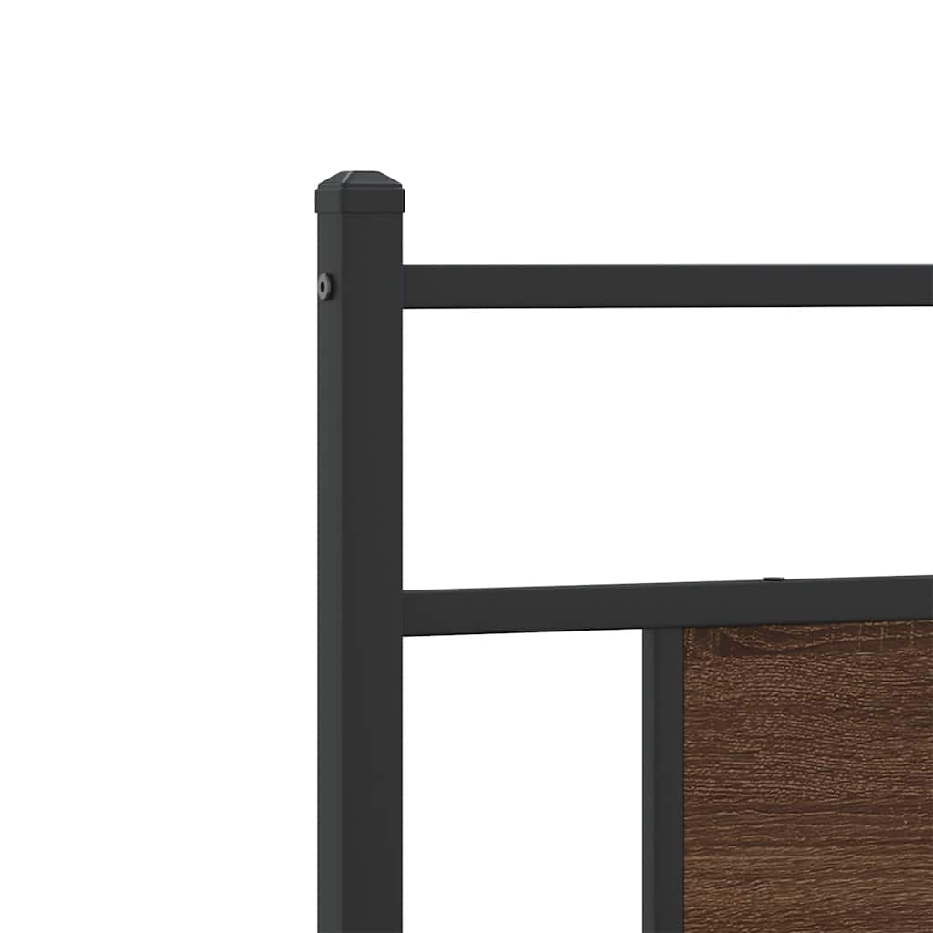 Replace Headboard Brown Oak 80 cm Engineered Wood and Steel