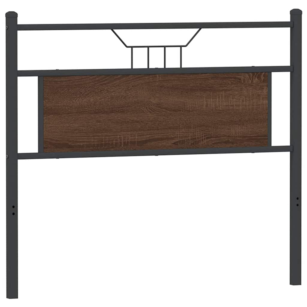 Replace Headboard Brown Oak 100 cm Engineered Wood and Steel