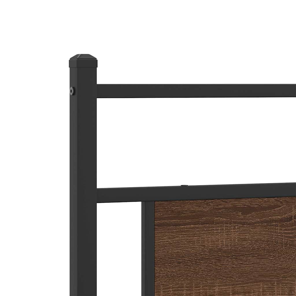 Replace Headboard Brown Oak 100 cm Engineered Wood and Steel