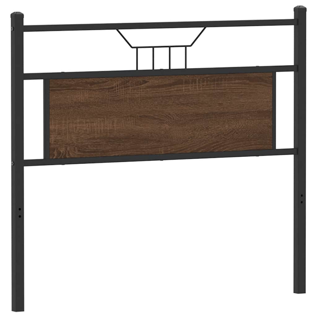 Replace Headboard Brown Oak 107 cm Engineered Wood and Steel