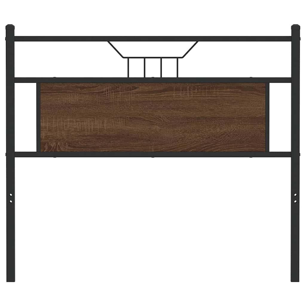 Replace Headboard Brown Oak 107 cm Engineered Wood and Steel