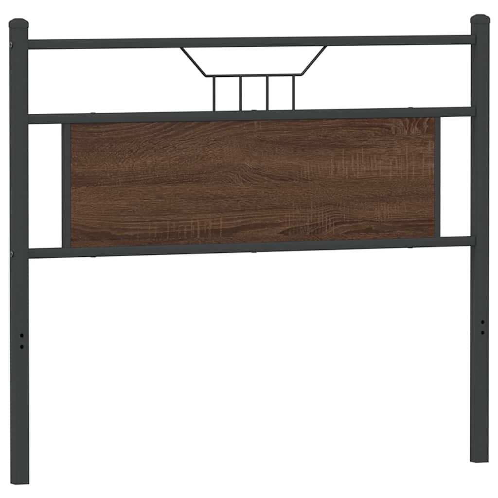 Replace Headboard Brown Oak 107 cm Engineered Wood and Steel