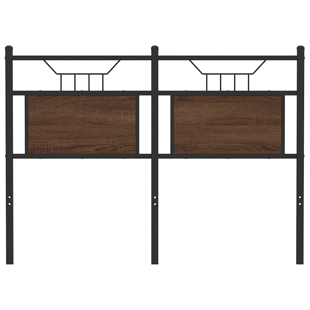 Replace Headboard Brown Oak 120 cm Engineered Wood and Steel