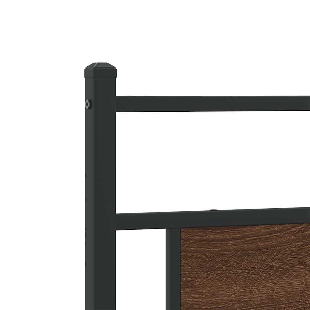 Replace Headboard Brown Oak 193 cm Engineered Wood and Steel