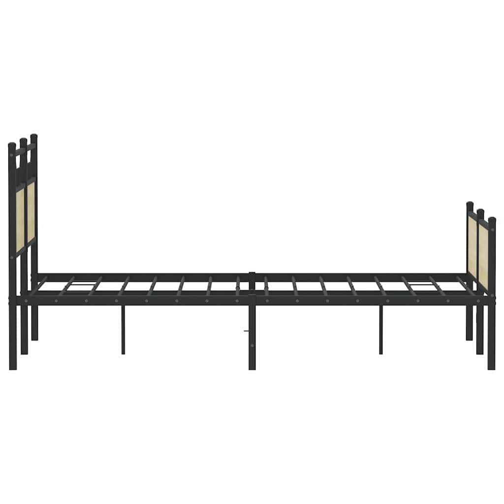 Bed Frame without Mattress Sonoma Oak 120x200 cm Engineered Wood