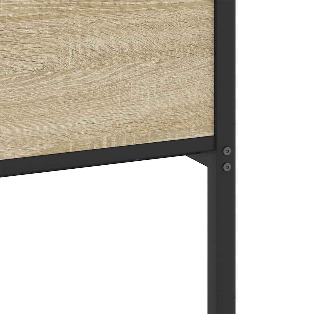 Bed Frame without Mattress Sonoma Oak 120x200 cm Engineered Wood