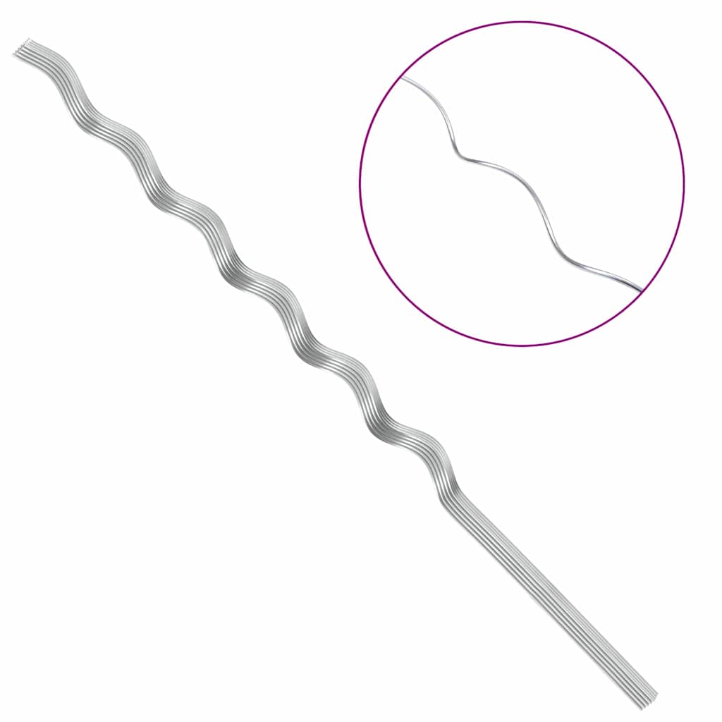 Plant Support 20 pcs Silver 150 x 0.6 x 0.6 cm Steel