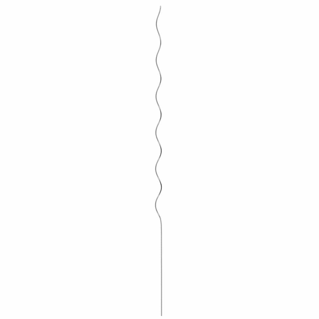 Plant Support 20 pcs Silver 150 x 0.6 x 0.6 cm Steel