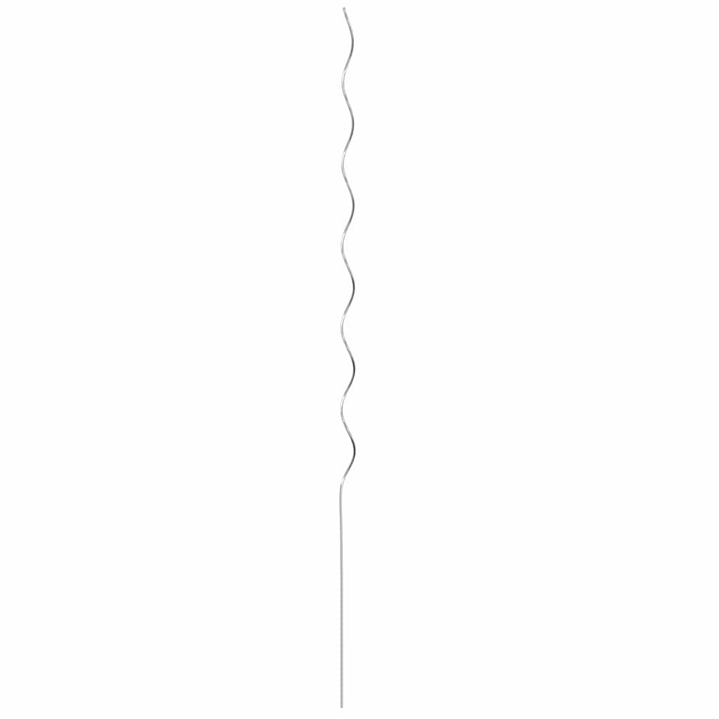 Plant Support 5 pcs Silver 150 x 0.6 x 0.6 cm Steel