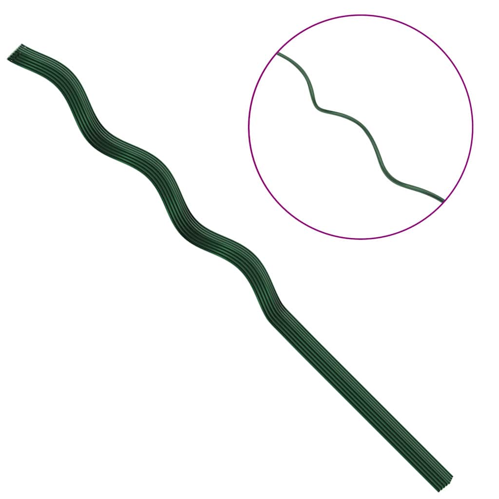 Plant Support 20 pcs Green 110 x 0.6 x 0.6 cm Steel