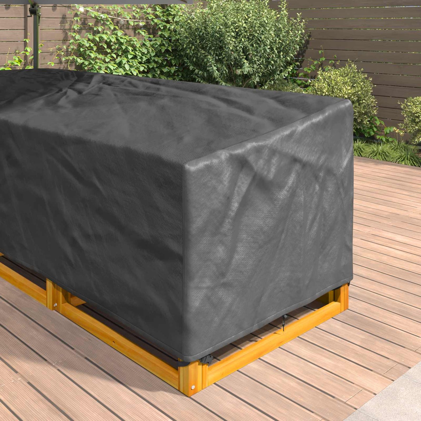Furniture Cover Black 270 x 270 x 80 cm 420D Oxford Fbric