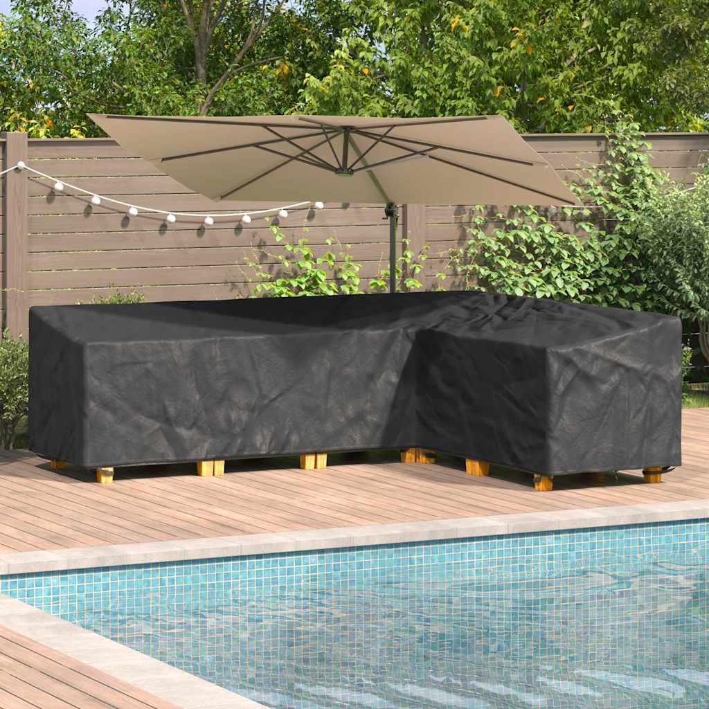 Furniture Cover Black 286 x 222 x 80 cm 210D Oxford Fabric