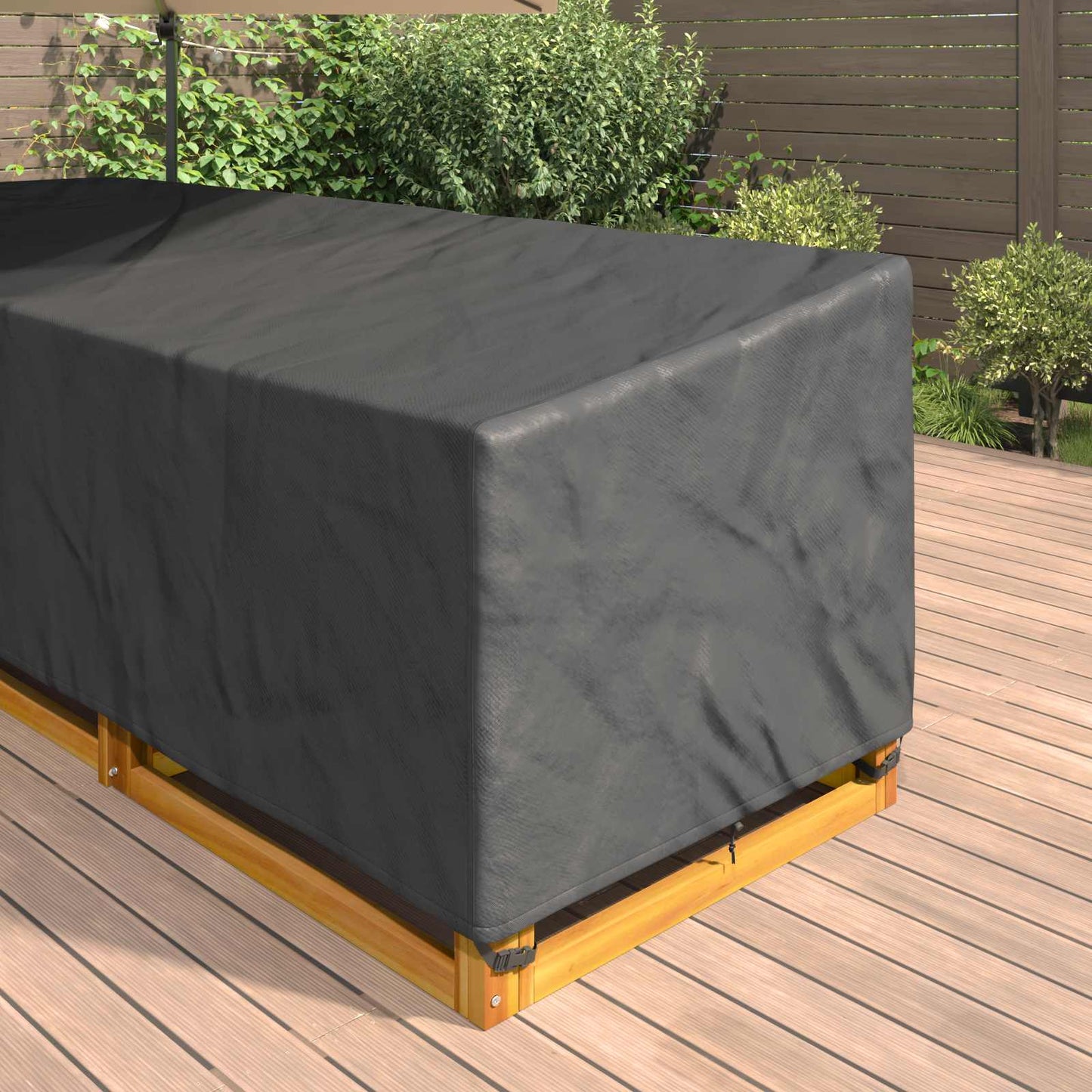 Furniture Cover Black 355 x 275 x 80 cm 210D Oxford Fbric