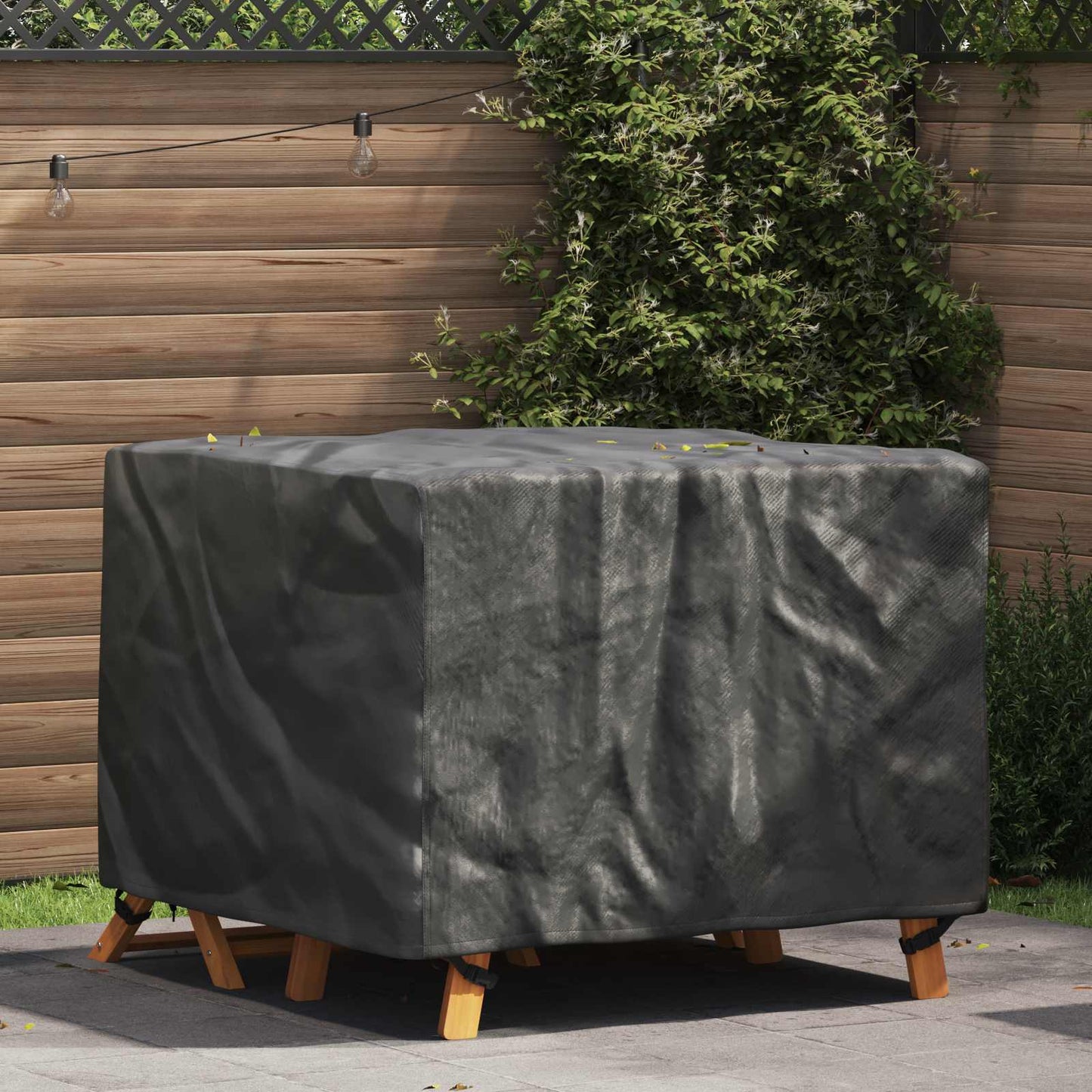 Furniture Cover Plain Black 113 x 113 x 73 cm 210D