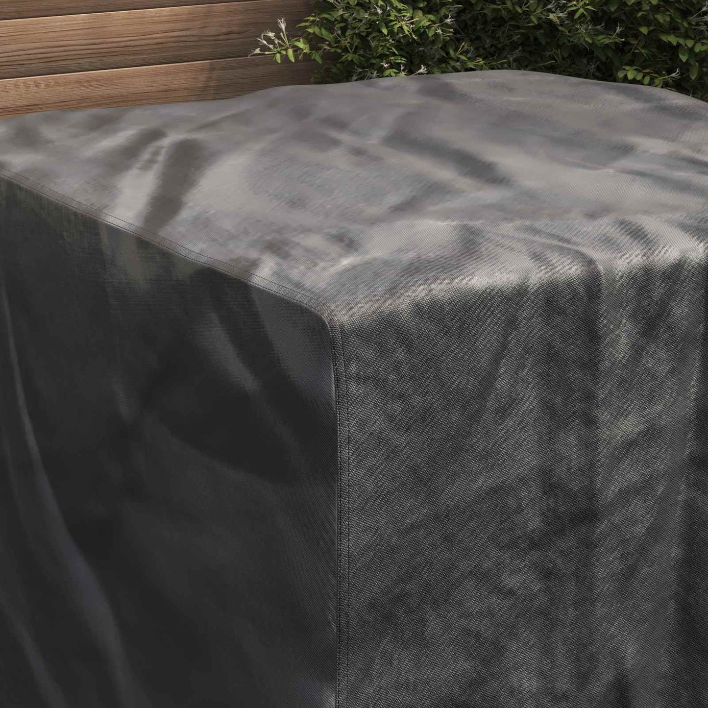 Furniture Cover Plain Black 113 x 113 x 73 cm 420D