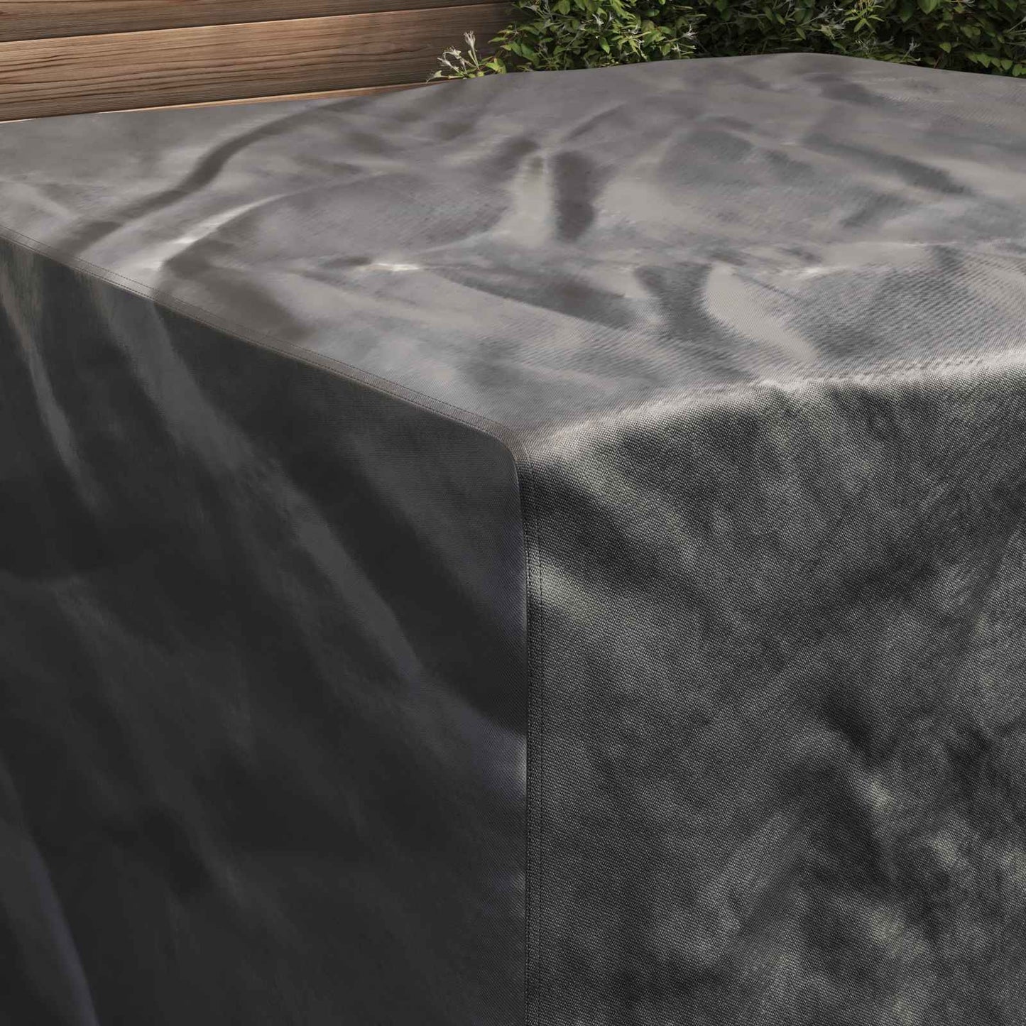 Furniture Cover Plain Black 150 x 150 x 75 cm 420D