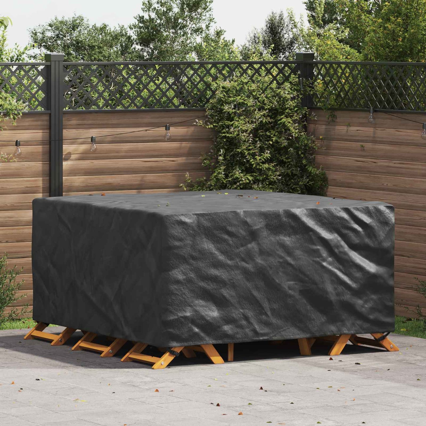 Furniture Cover Plain Black 180 x 190 x 85 cm 210D