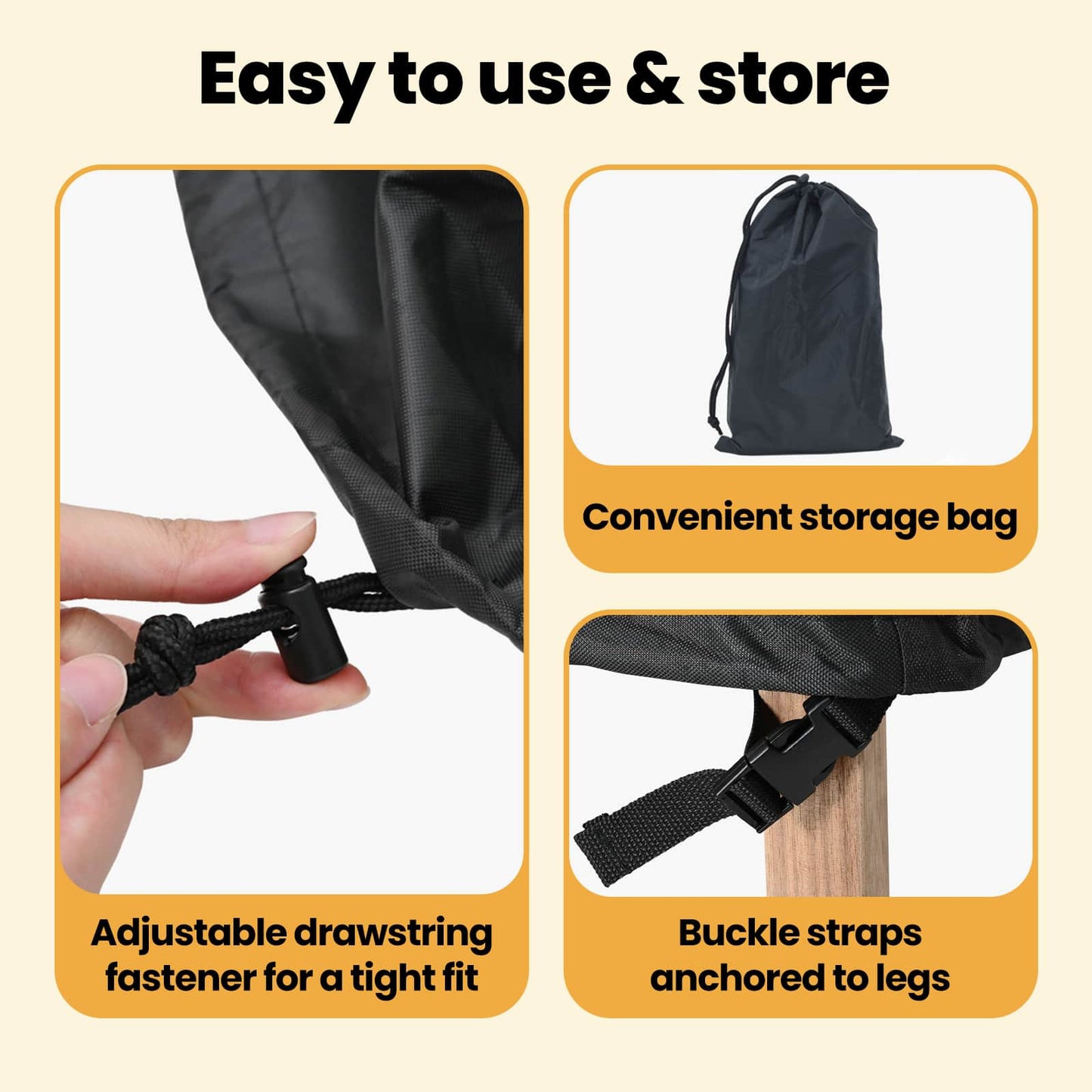 Furniture Cover Plain Black 180 x 70 x 90 cm 210D