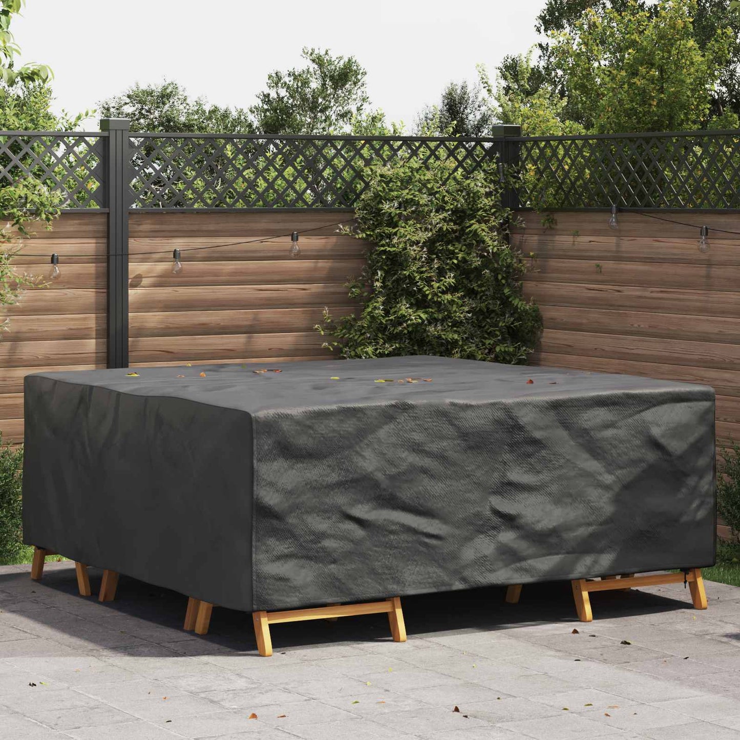 Furniture Cover Plain Black 200 x 200 x 90 cm 600D