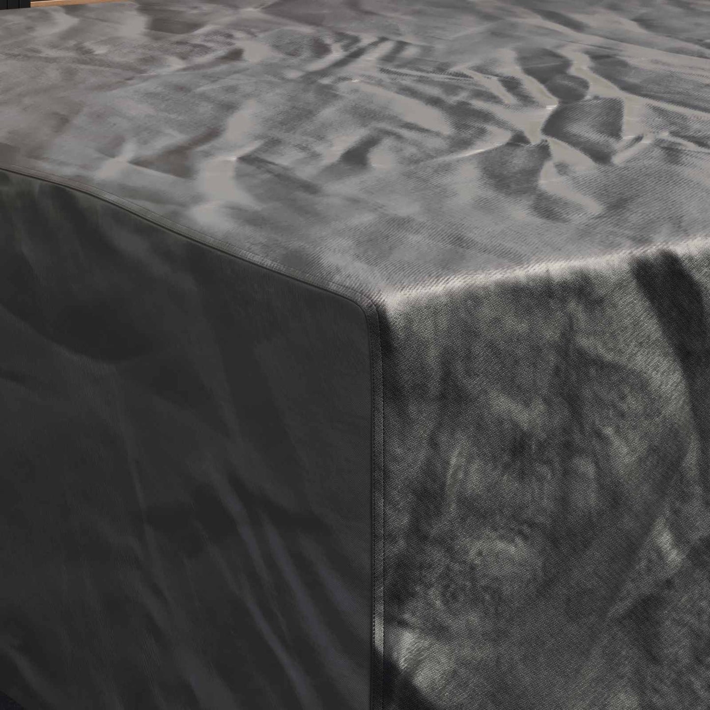 Furniture Cover Plain Black 220 x 220 x 70 cm 600D