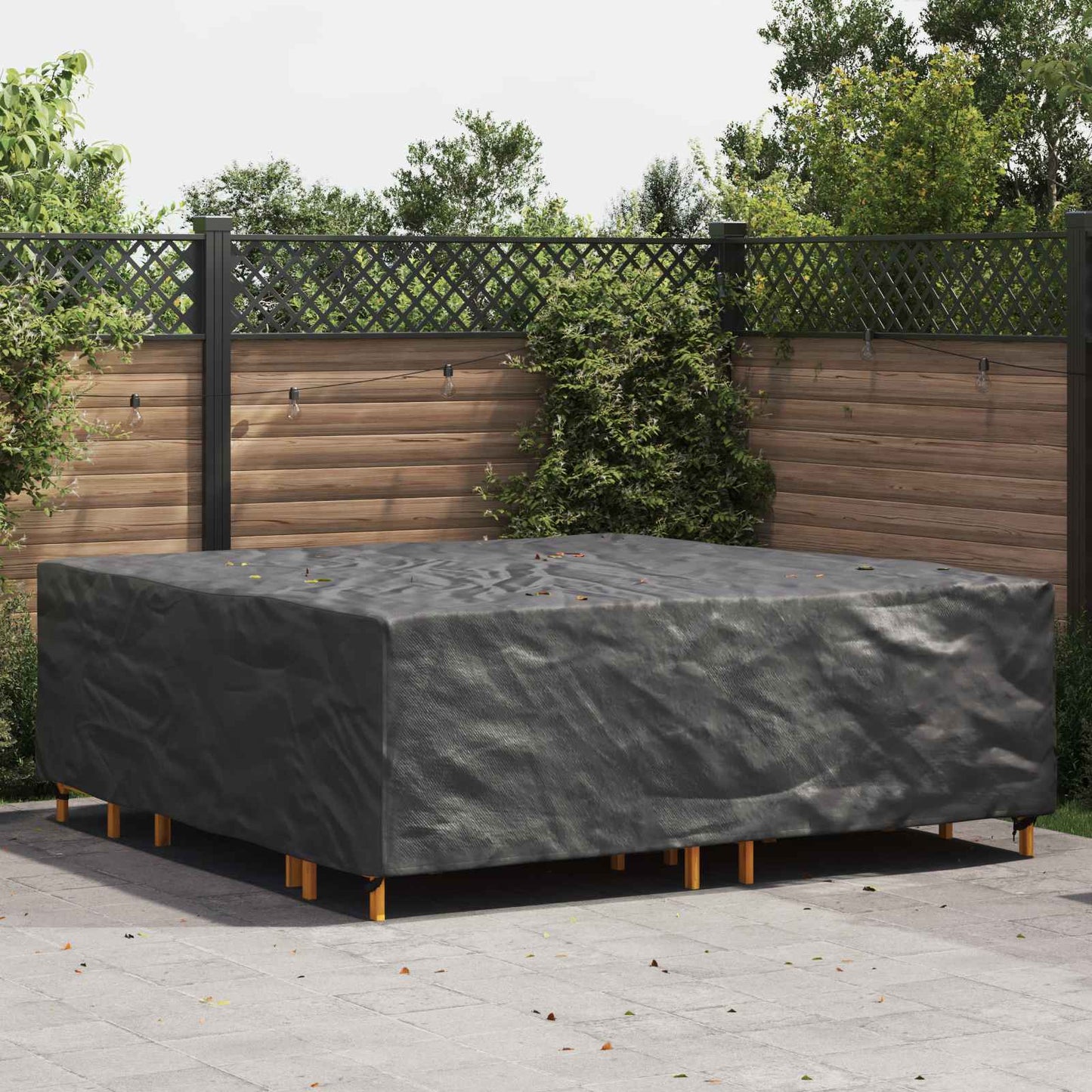 Furniture Cover Plain Black 220 x 220 x 70 cm 600D