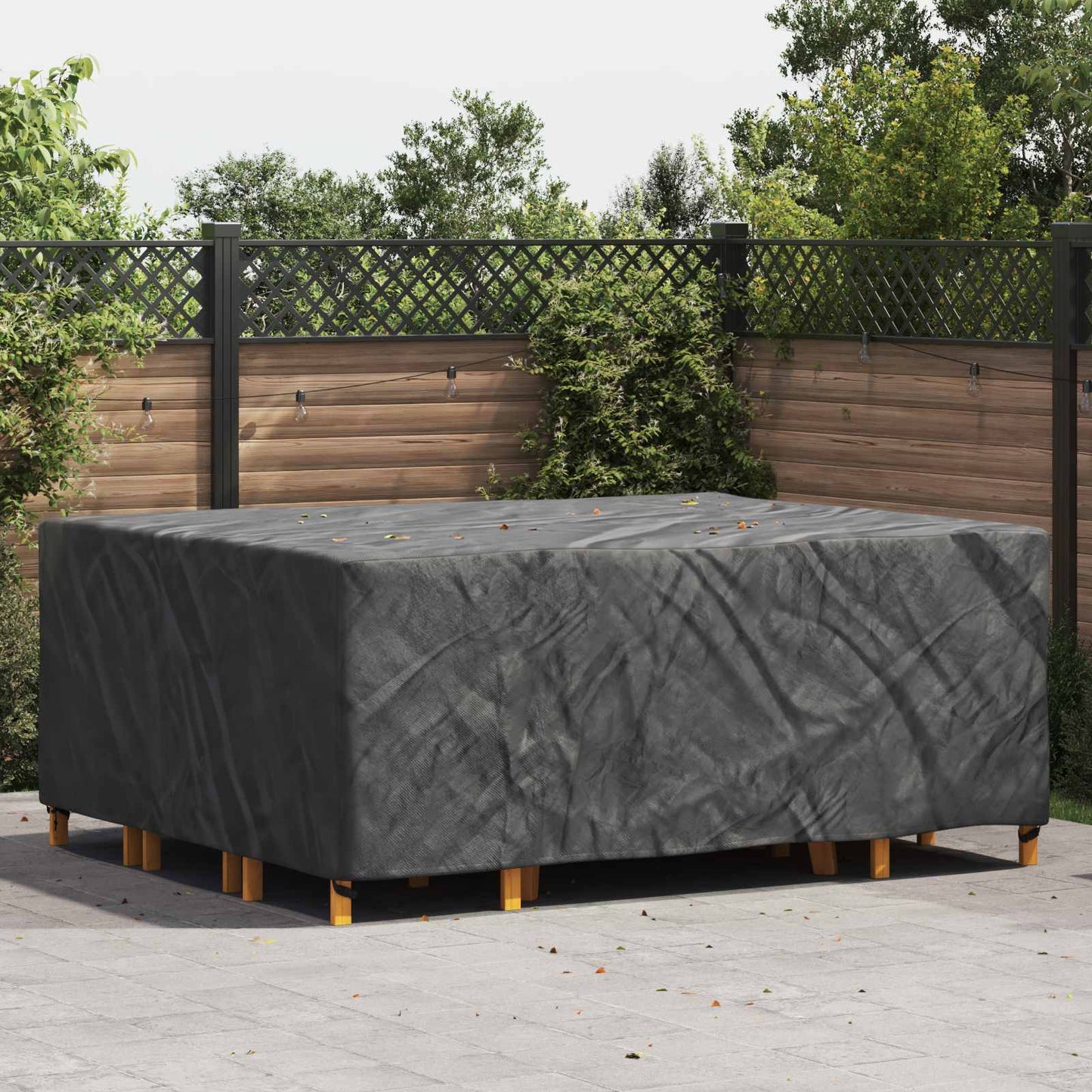 Furniture Cover Plain Black 250 x 210 x 90 cm 600D