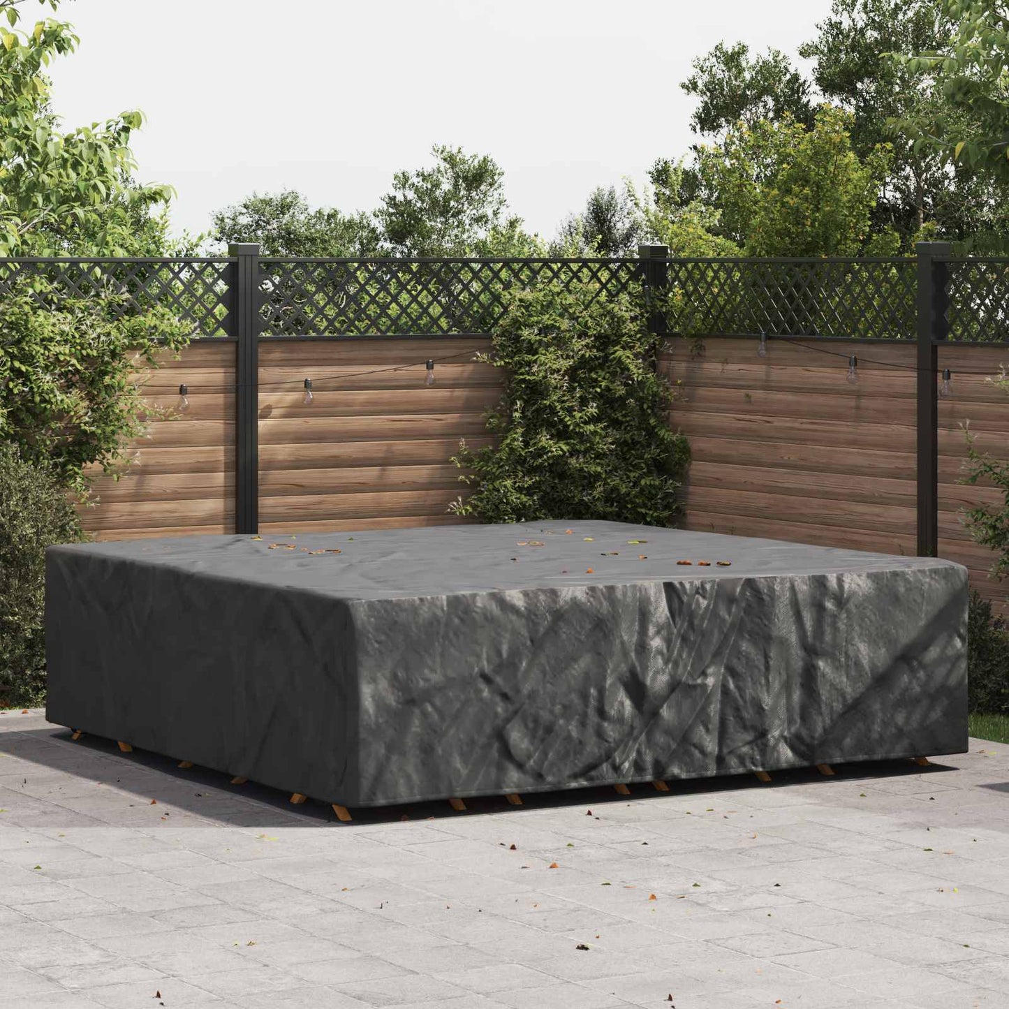 Furniture Cover Plain Black 260 x 260 x 90 cm 210D