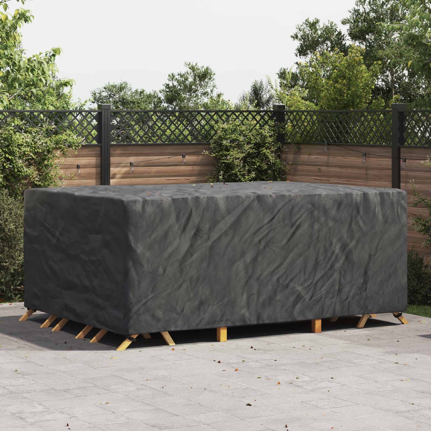Furniture Cover Plain Black 280 x 204 x 106 cm 600D