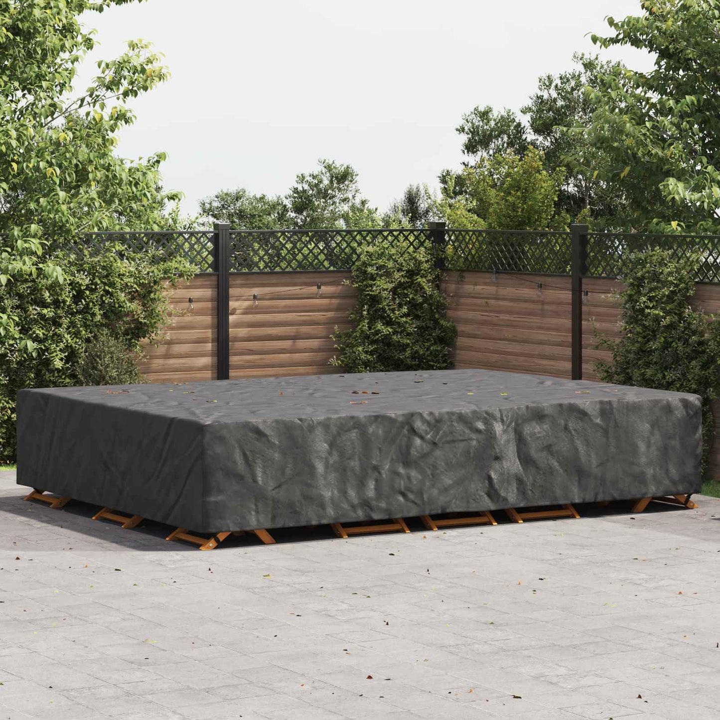 Furniture Cover Plain Black 400 x 300 x 70 cm 420D