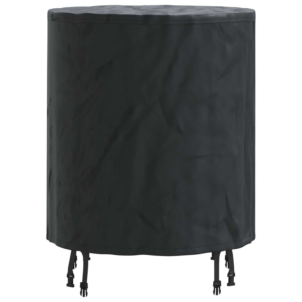 Table Cover 62 x 62 x 70 cm Fabric Round Waterproof Black
