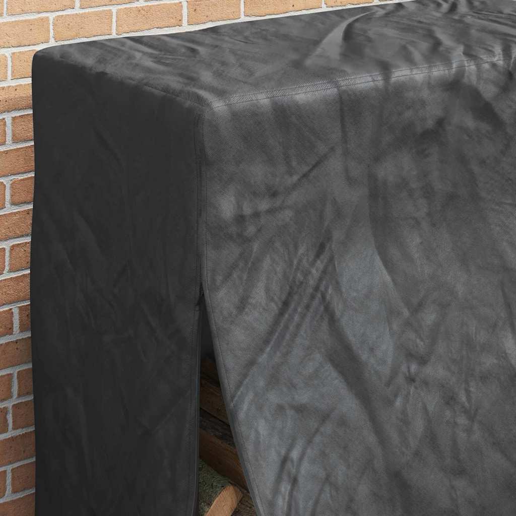 Firewood Rack Cover Black 61 x 122 x 106 cm 420D Oxford fabric