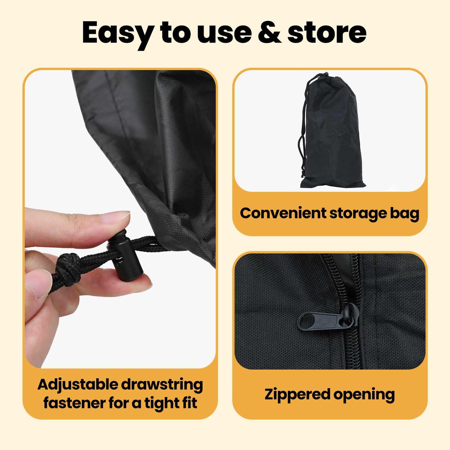 Firewood Rack Cover Black 61 x 122 x 106 cm 420D Oxford fabric