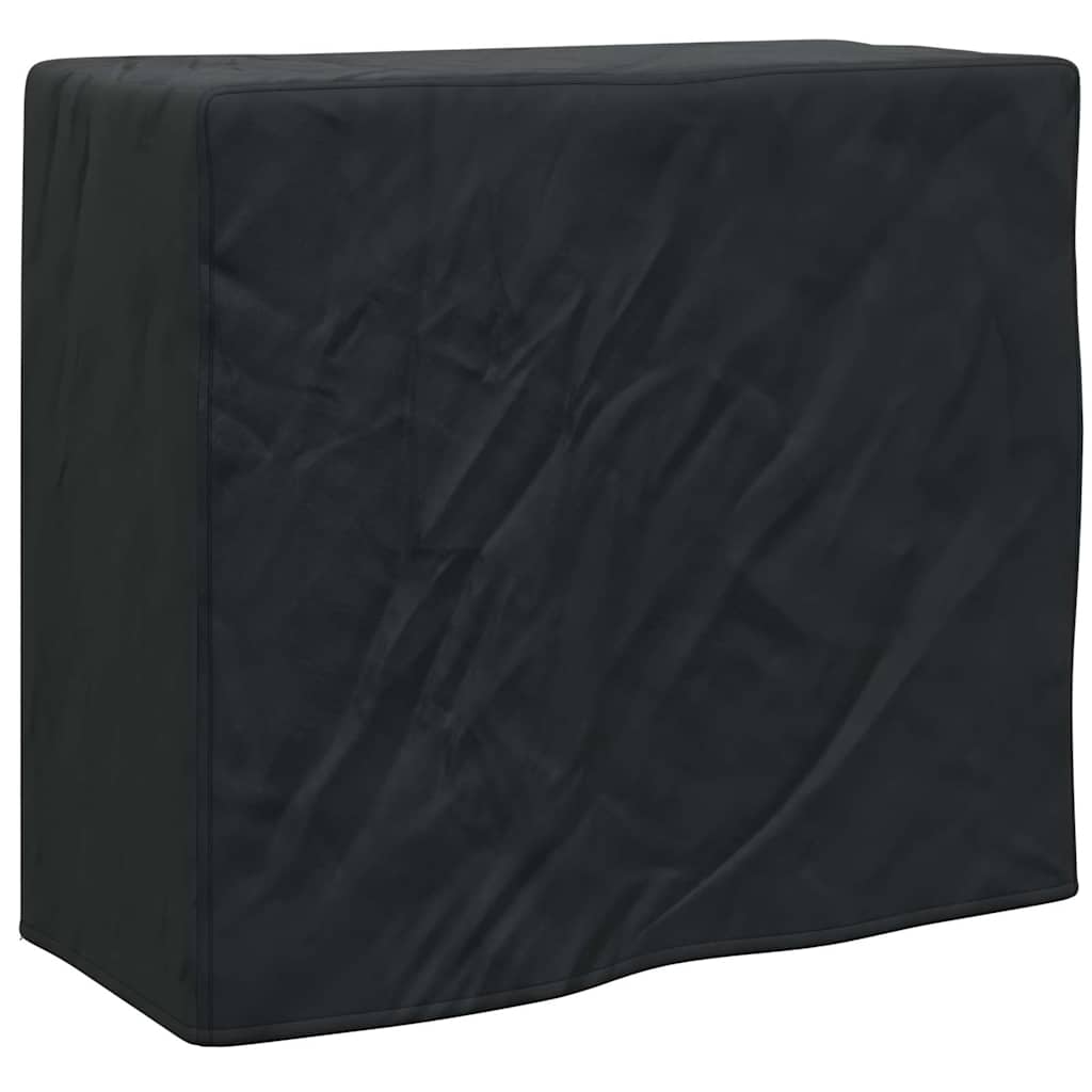 Firewood Rack Cover Black 61 x 122 x 106 cm 600D Oxford Fabric