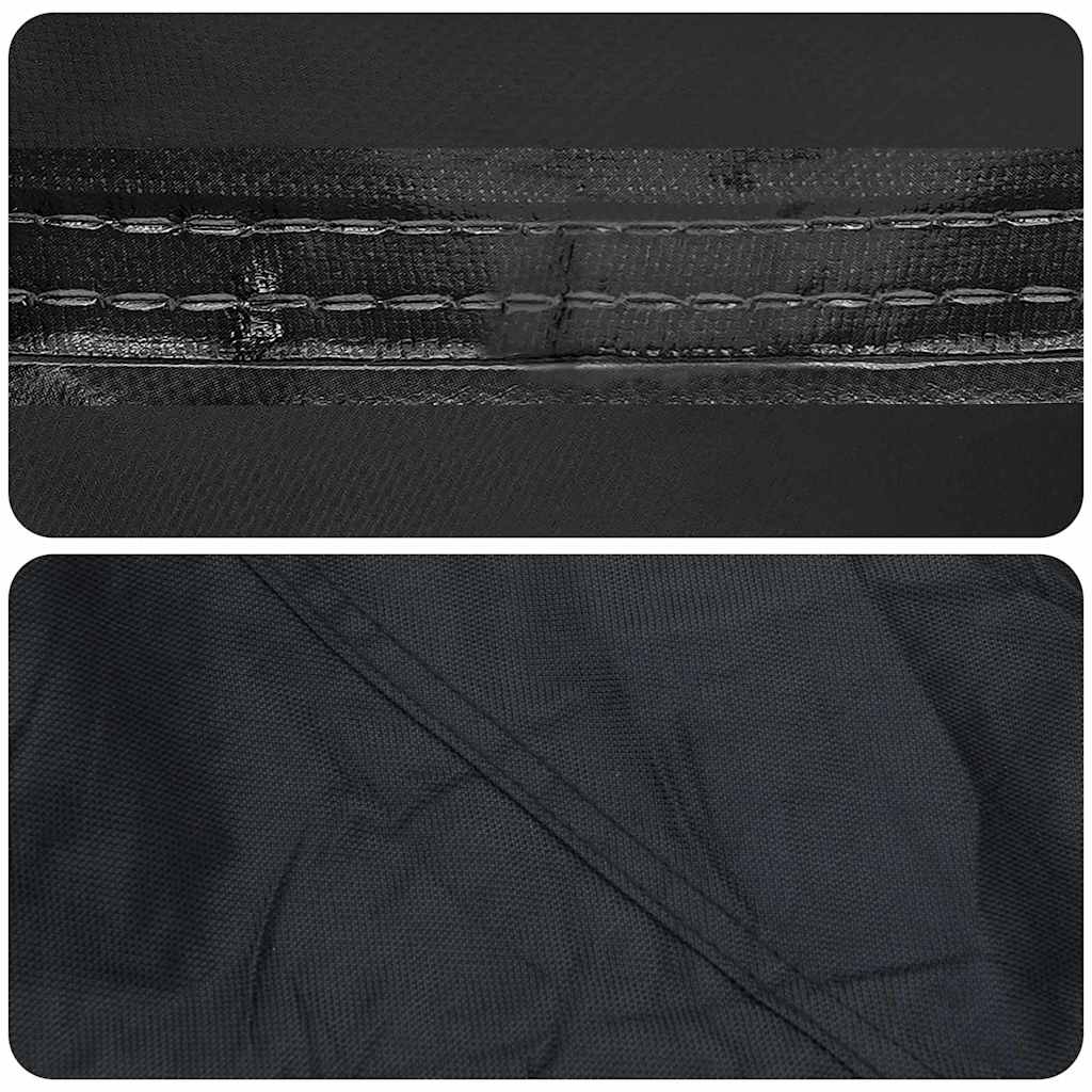 Firewood Rack Cover Black 61 x 122 x 106 cm 600D Oxford Fabric