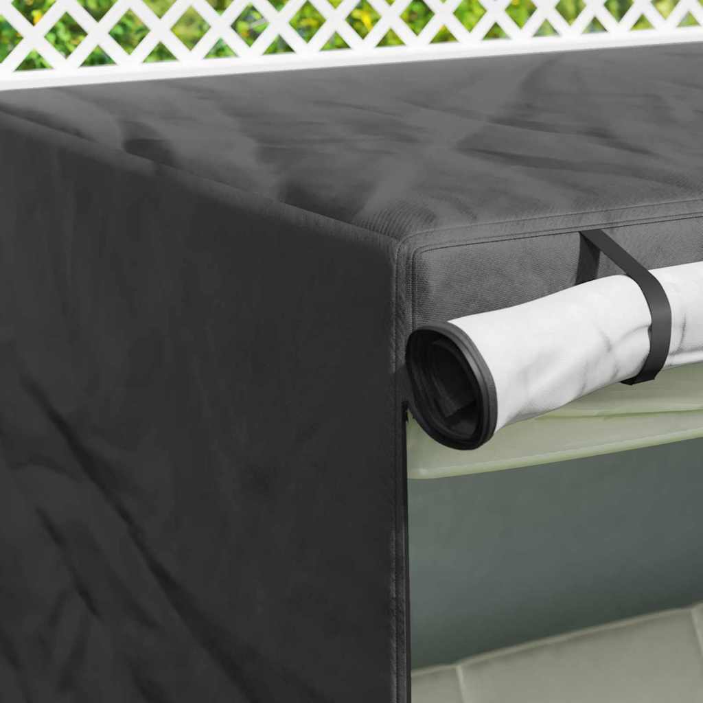 Outdoor Swing Cover Black 175 x 125 x 180 cm 210D Oxford Fabric