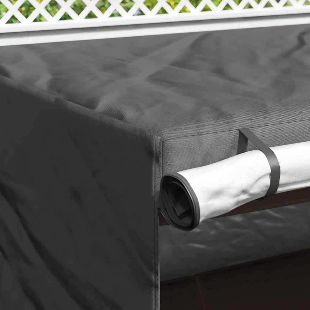 Outdoor Swing Cover Black 220 x 125 x 170 cm 600D Oxford Fbric