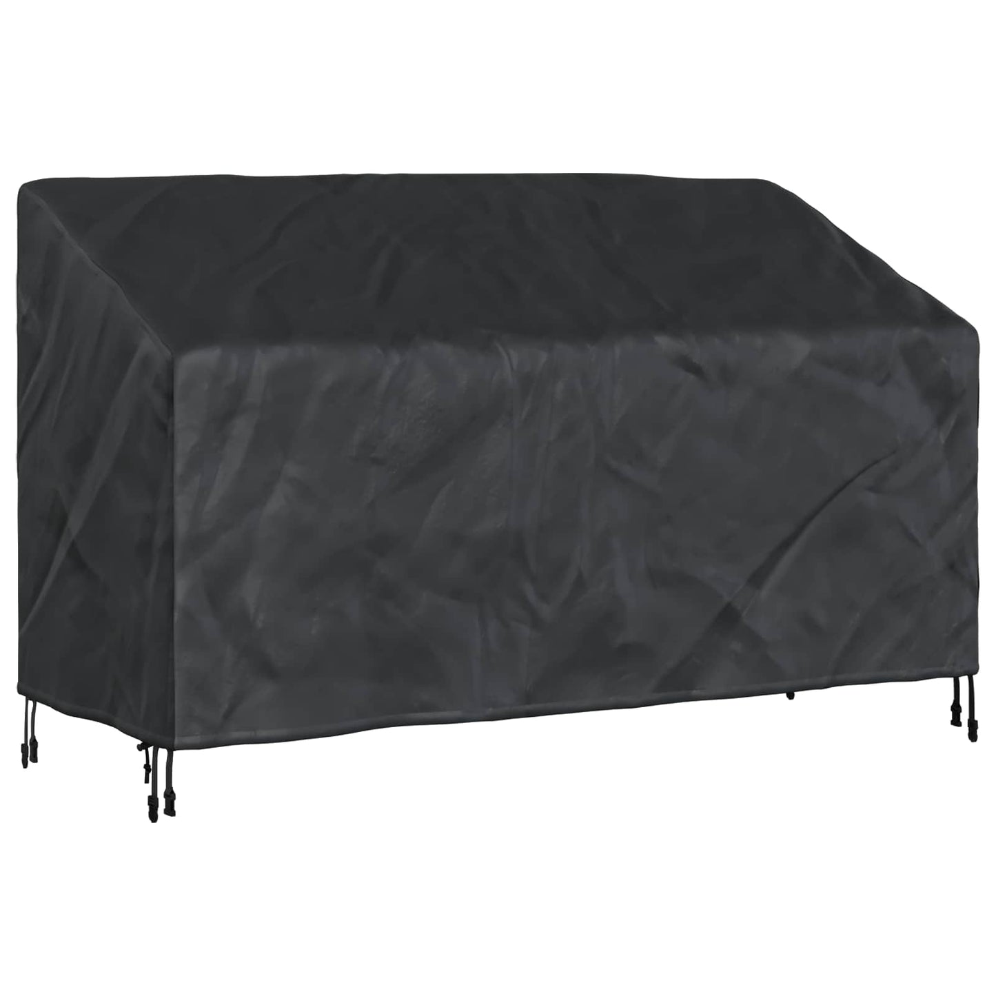 Garden Bench Cover Black 165 x 70 x 65 / 94 cm 210D Oxford Fbric