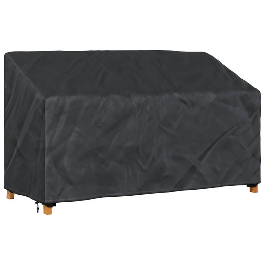 Garden Bench Cover Black 165 x 70 x 65 / 94 cm 210D Oxford Fbric