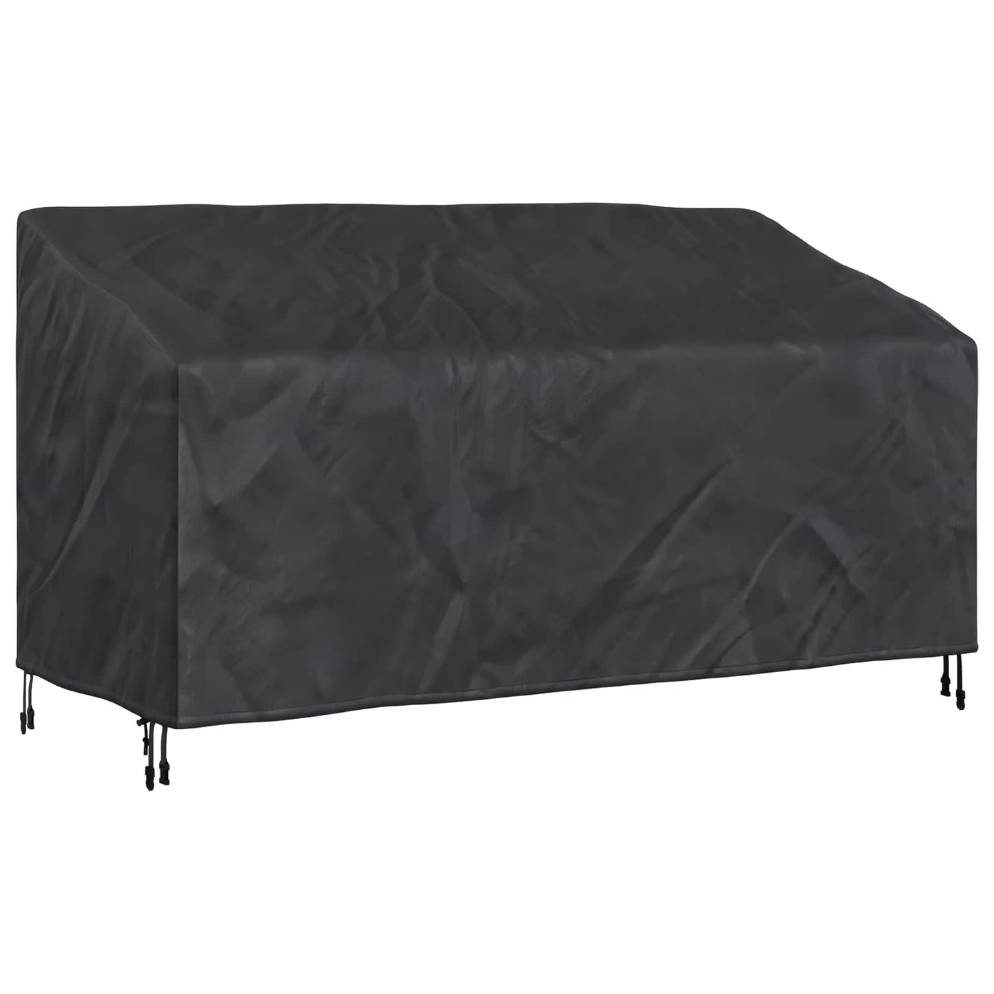 Garden Bench Cover Black 185 x 85 x 65 / 94 cm 210D Oxford Fbric