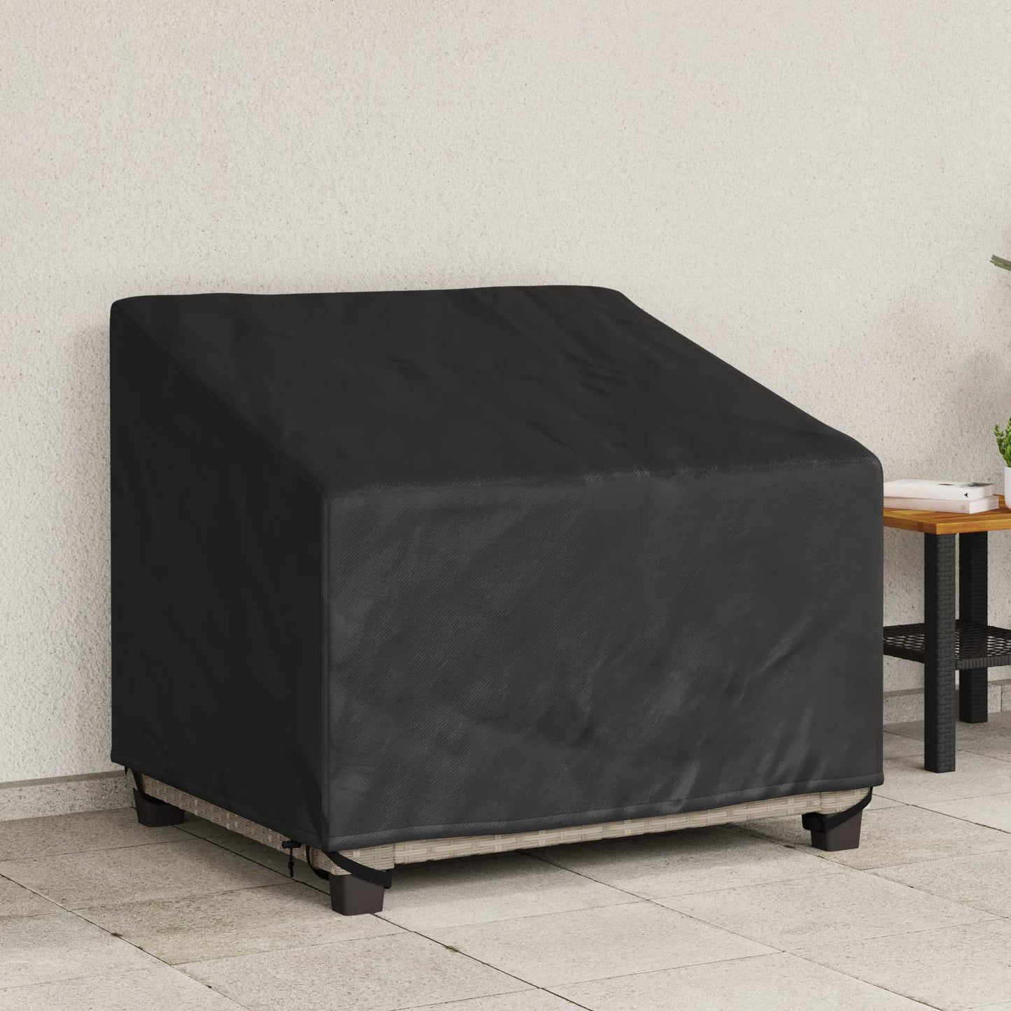 Garden Chair Cover Black 96 x 79 x 74 cm 420D Oxford Fbric